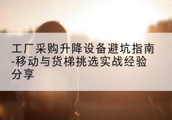 剑川移动式升降机怎么选-工厂采购升降设备避坑指南-移动与货梯挑选实战经验分享